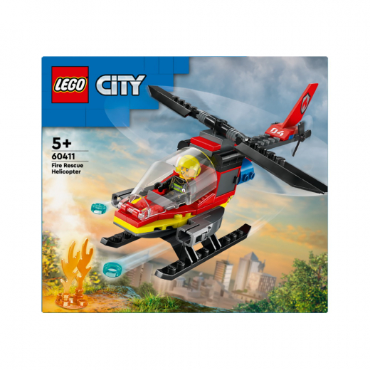 LEGO City - Brandräddningshelikopter i gruppen LEKSAKER / LEGO / LEGO City hos Spelexperten (60411)