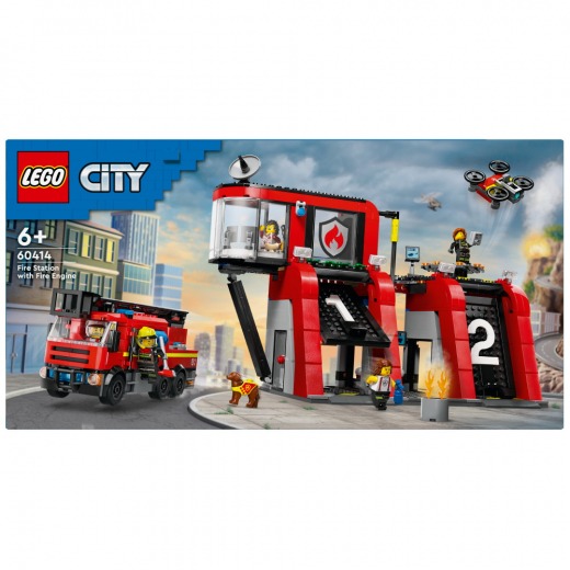 LEGO City - Brandstation med brandbil i gruppen LEKSAKER / LEGO / LEGO City hos Spelexperten (60414)