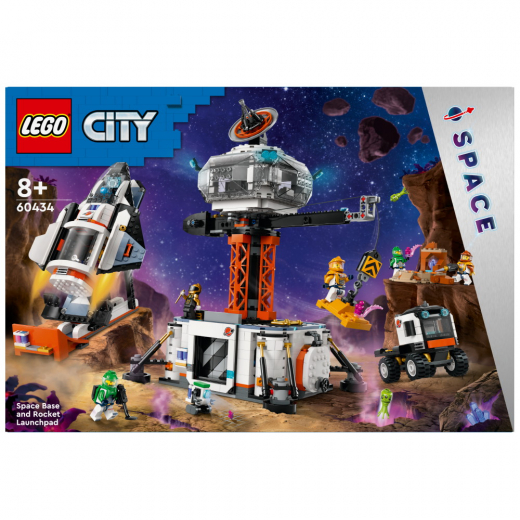 LEGO City - Rymdbas och raketuppskjutningsramp i gruppen LEKSAKER / LEGO / LEGO City hos Spelexperten (60434)