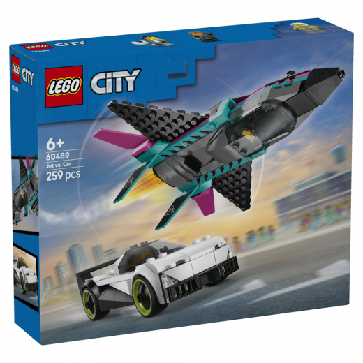 LEGO City - Jetplan Mot Bil i gruppen LEKSAKER / LEGO / LEGO City hos Spelexperten (60489)