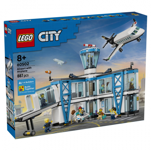 LEGO City - Flygplats Med Flygplan i gruppen LEKSAKER / LEGO / LEGO City hos Spelexperten (60502)
