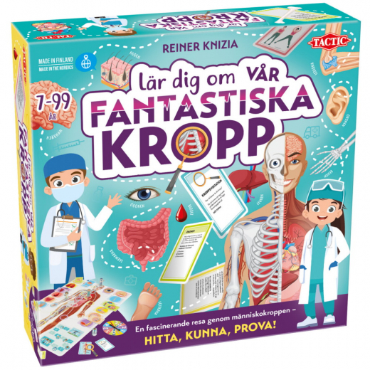 Lär dig Vår fantastiska kropp i gruppen SÄLLSKAPSSPEL / Familjespel hos Spelexperten (60547)