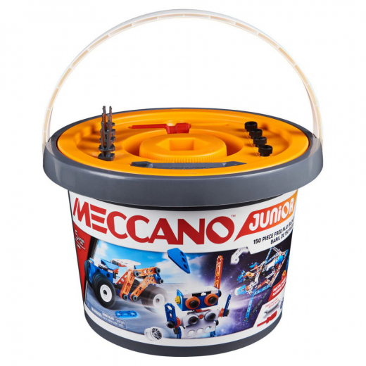 Meccano JR - Hink 150 Bitar i gruppen LEKSAKER / Byggklossar / Meccano hos Spelexperten (6055102)