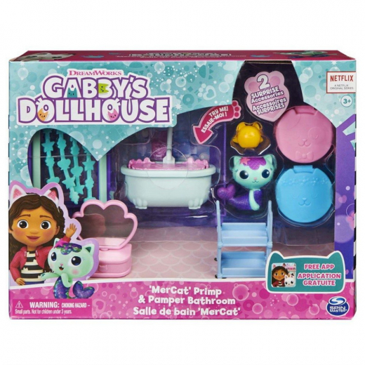Gabby's Dollhouse - MerCat's Bathroom i gruppen LEKSAKER / Figurer och lekset / Gabby's Dollhouse hos Spelexperten (6062036)