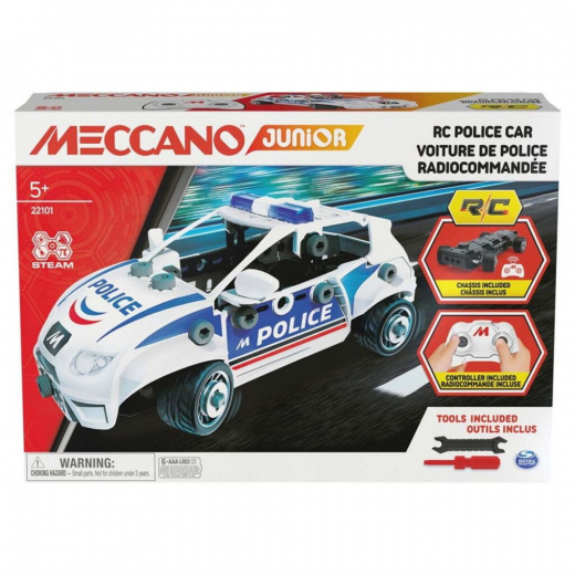 Meccano JR - RC polisbil i gruppen LEKSAKER / Byggklossar / Meccano hos Spelexperten (6064177)