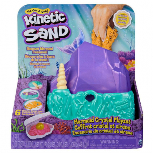 Kinetisk Sand - Sjöjungfrukristall Lekset i gruppen LEKSAKER / Skapa & måla hos Spelexperten (6064333)