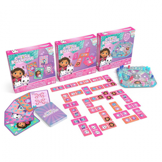 Gabby's DollHouse - Spel 3-Pack i gruppen SÄLLSKAPSSPEL / Barnspel hos Spelexperten (6066779)