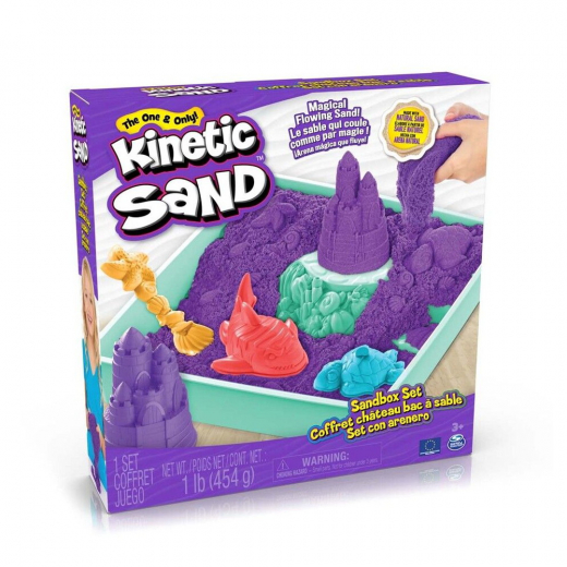 Kinetic Sand Sandlåda Set - Lila i gruppen LEKSAKER / Skapa & måla / Kinetic Sand hos Spelexperten (6067477)