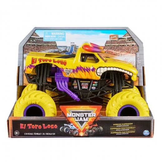 Monster Jam 1:24 Die Cast - El Toro Loco i gruppen LEKSAKER / Leksaksfordon / Monster Jam hos Spelexperten (6067649)