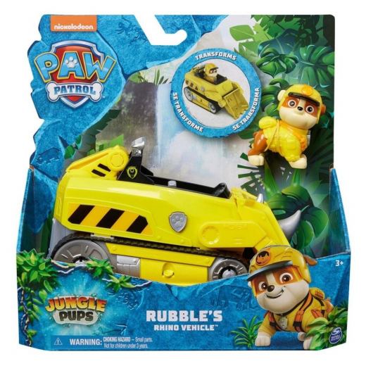 Paw Patrol - Jungle Themed Vehicle Rubble i gruppen LEKSAKER / Figurer och lekset / Paw Patrol hos Spelexperten (6067761)