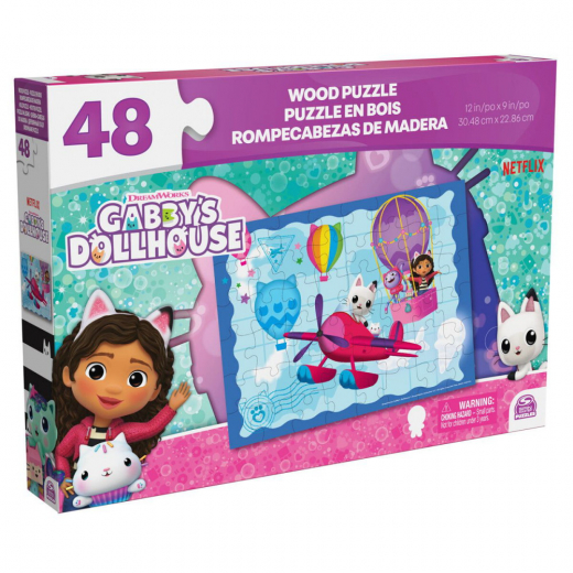 Gabby's Dollhouse - Träpussel i gruppen PUSSEL / Barnpussel hos Spelexperten (6067989)