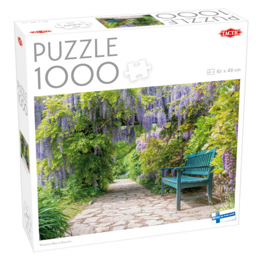 Tactic Pussel: Wisteria Alley in blossom 1000 Bitar i gruppen PUSSEL / 1000 bitar hos Spelexperten (60680)