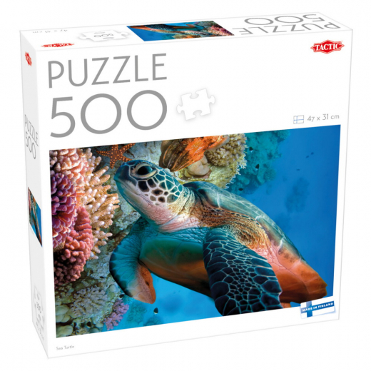 Tactic Pussel: Sea Turtle 500 Bitar i gruppen PUSSEL / < 750 bitar hos Spelexperten (60682)