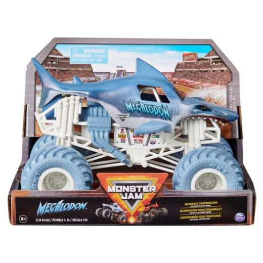 Monster Jam 1:24 Die Cast - Megalodon i gruppen LEKSAKER / Leksaksfordon / Monster Jam hos Spelexperten (6069138)