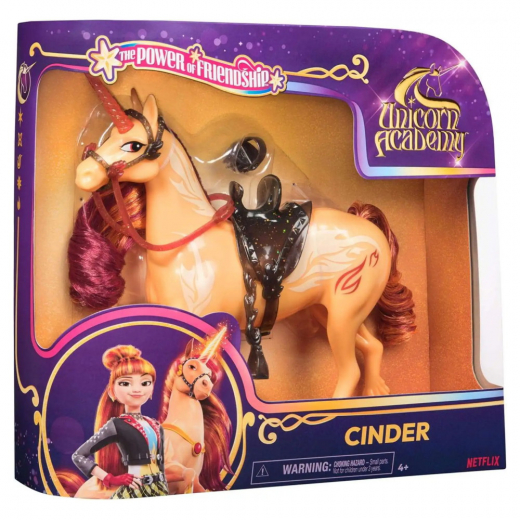 Unicorn Academy Unicorn - Cinder 28 cm i gruppen LEKSAKER / Figurer och lekset / Unicorn Academy hos Spelexperten (6072053)