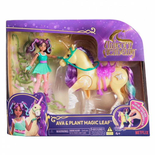 Unicorn Academy Ava & Plant Magic Leaf i gruppen LEKSAKER / Figurer och lekset / Unicorn Academy hos Spelexperten (6072482)