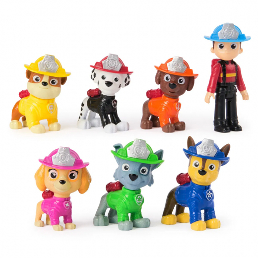 Paw Patrol Fire Rescue 7 Figure Pack i gruppen LEKSAKER / Figurer och lekset / Paw Patrol hos Spelexperten (6072961)