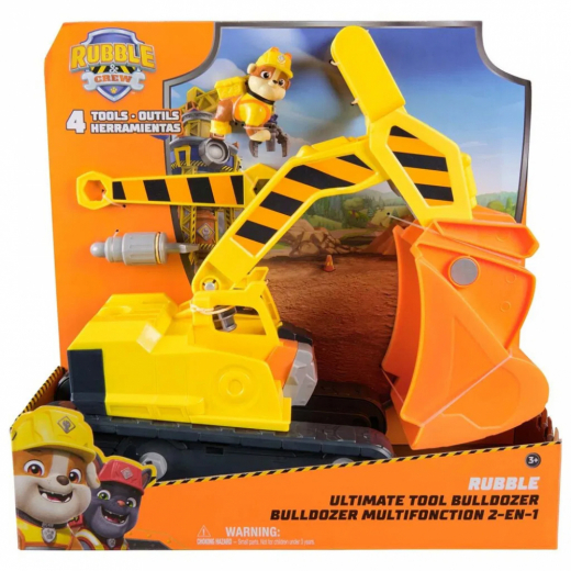 Rubble & Crew Big Build Tool Vehicle - Rubble i gruppen LEKSAKER / Figurer och lekset / Paw Patrol hos Spelexperten (6073297)