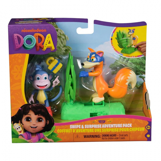 Dora The Explorer Adventure Pack - Boots & Swiper i gruppen LEKSAKER / Figurer och lekset hos Spelexperten (6073672)