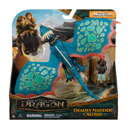 How To Train Your Dragon - Deadly Nadder & Astrid i gruppen LEKSAKER / Figurer och lekset hos Spelexperten (6074005)