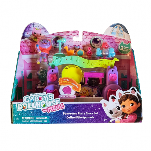 Gabby's Movie Pawsome Party Room Story Set i gruppen LEKSAKER / Figurer och lekset / Gabby's Dollhouse hos Spelexperten (6074118)