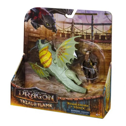 Dragons Viking & Dragon-Rumblehorn & Stoick i gruppen LEKSAKER / Figurer och lekset hos Spelexperten (6075559)