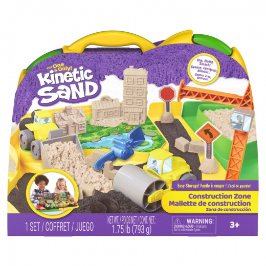 Kinetic Sand - Construction Zone i gruppen LEKSAKER / Skapa & måla / Kinetic Sand hos Spelexperten (6075775)