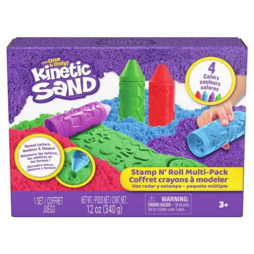 Kinetic Sand Stamp N' Roll Multipack i gruppen LEKSAKER / Skapa & måla hos Spelexperten (6076609)