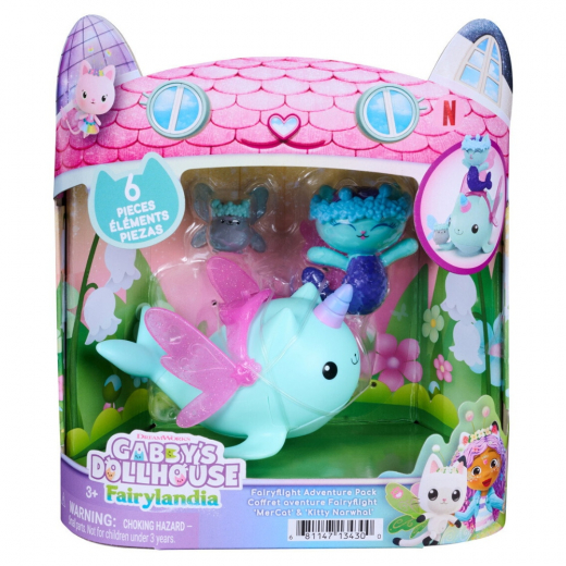 Gabby's Dollhouse - Mercat och Narwhal i gruppen LEKSAKER / Figurer och lekset / Gabby's Dollhouse hos Spelexperten (6077068)