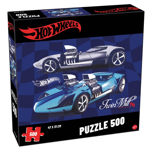 Tactic Pussel: Hot Wheels Twin Mill 500 Bitar i gruppen PUSSEL / Tactic hos Spelexperten (60993)