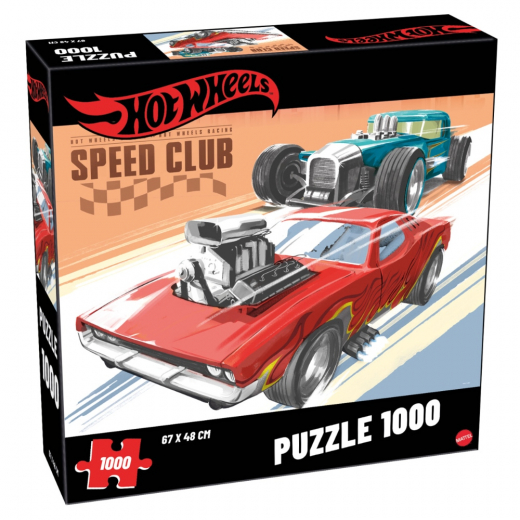 Tactic Pussel: Hot Wheels Speed Club 1000 Bitar i gruppen PUSSEL / 1000 bitar hos Spelexperten (60994)