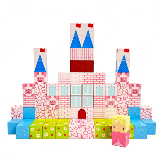 Magnetiska byggklossar - Slottet 86 Klossar i gruppen LEKSAKER / Byggklossar / Tildas hos Spelexperten (61-2501)