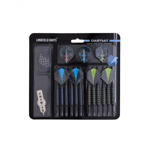 Longfield Darts - Steeltip Dart Double Set i gruppen SPELBORD / Dart / Pilar / Steeltip hos Spelexperten (62060)