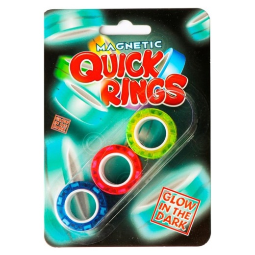 Magnetic Quick Rings - Glow in the Dark 3 Pack i gruppen  hos Spelexperten (620889)