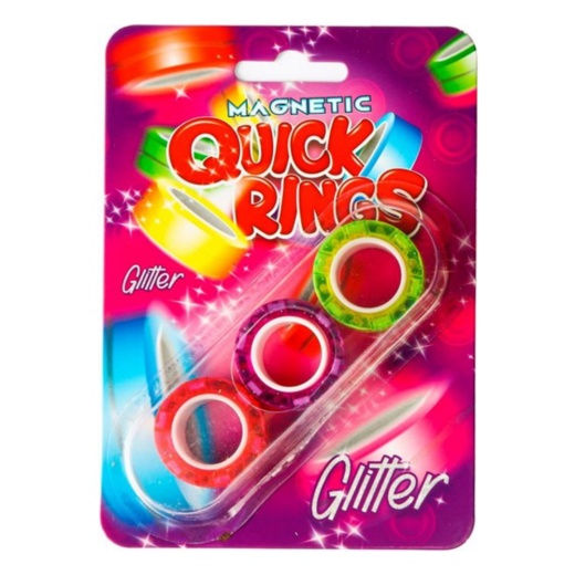 Magnetic Quick Rings - Glitter 3 Pack i gruppen  hos Spelexperten (620890)