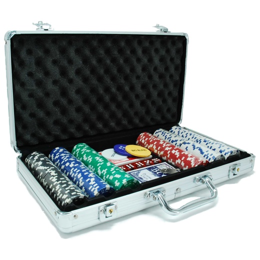 Pokerset Silver 300 Five Colour i gruppen  hos Spelexperten (620905)