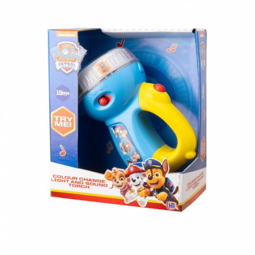 Paw Patrol Ljud och Ljus Ficklampa i gruppen LEKSAKER / Barn & baby / Barn & babyleksaker hos Spelexperten (64024019)