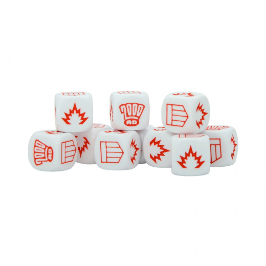 Judge Dredd Miniature Game: 2000 AD Combat Dice (Exp.) i gruppen SÄLLSKAPSSPEL hos Spelexperten (643410001)