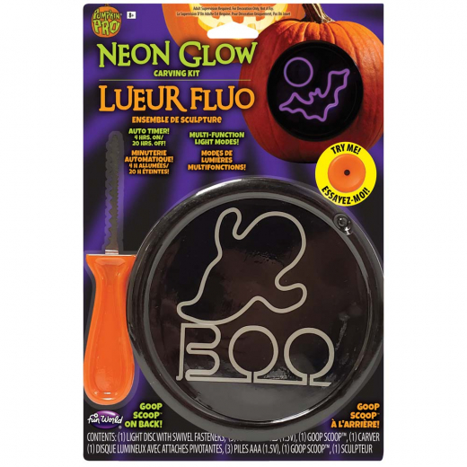 Neon Glow Carving Kit Ghost i gruppen LEKSAKER / Utklädnad / Halloween / Tillbehör Halloween hos Spelexperten (6462-G)