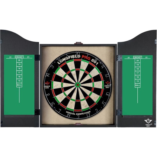 Longfield Darts Pro Set - Svart i gruppen SPELBORD / Dart / Tavlor / Traditionella hos Spelexperten (65015)