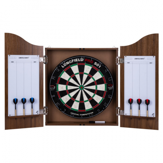 Longfield Darts Pro Set - Brun i gruppen SPELBORD / Dart / Tavlor / Traditionella hos Spelexperten (65016)