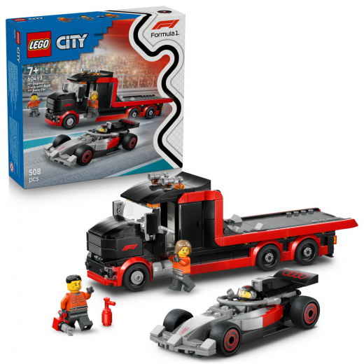 LEGO City - F1® uppvisningsbil med Audi F1® racerbil  i gruppen LEKSAKER / LEGO / LEGO City hos Spelexperten (6585637)