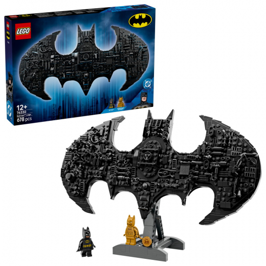 LEGO Super Heroes DC - Batman logotyp i gruppen LEKSAKER / LEGO / LEGO Super Heroes DC hos Spelexperten (6588649)