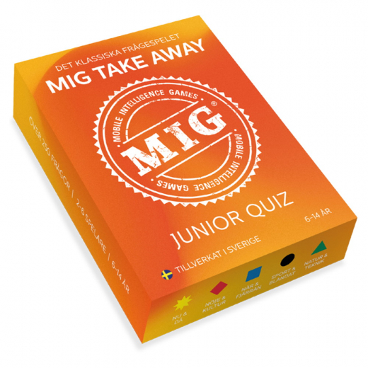 MIG Take Away - Junior Quiz i gruppen SÄLLSKAPSSPEL / Barnspel hos Spelexperten (700642)