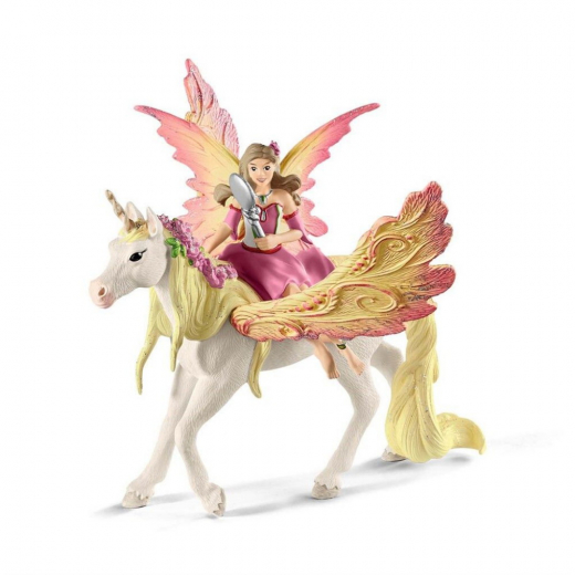 Schleich Elvan Feya med Pegasus-Enhörning i gruppen LEKSAKER / Figurer och lekset hos Spelexperten (70568)