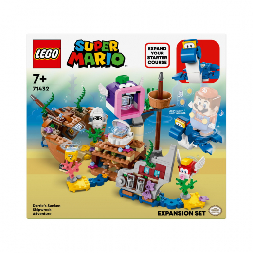 LEGO Super Mario - Dorries sjunkna skeppsvrak – Expansionsset i gruppen LEKSAKER / LEGO / LEGO Super Mario hos Spelexperten (71432)