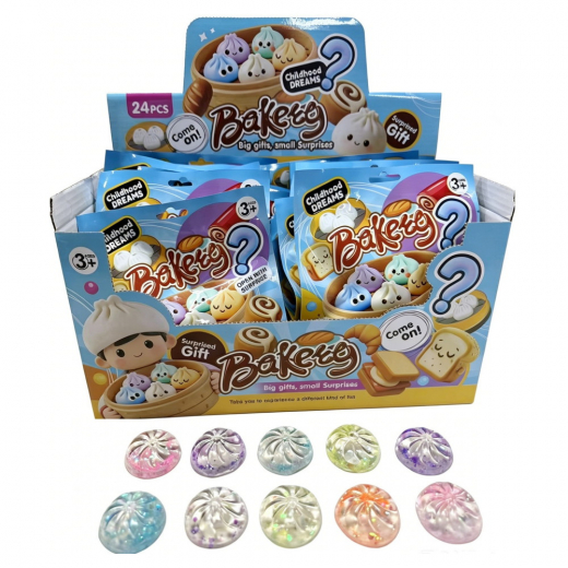 Childhood Dreams Bakery Dumplings - 4 x Mini Squishy i gruppen LEKSAKER / Fidgets hos Spelexperten (71999)