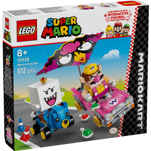 LEGO Super Mario - Mario Kart Wario & King Boo i gruppen LEKSAKER / LEGO / LEGO Super Mario hos Spelexperten (72038)