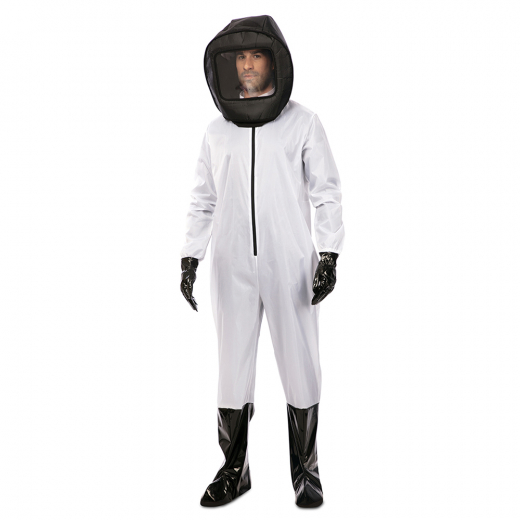 Maskeraddräkt - White Hazmat Suit i gruppen LEKSAKER / Utklädnad / Halloween / Maskeraddräkter / Dräkter för vuxna hos Spelexperten (721145-TML)