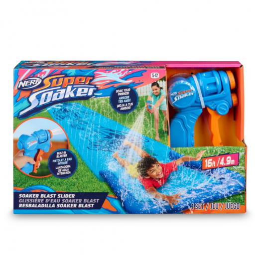 Nerf Super Soaker - Vattenrutschbana & 1 vattenpistol i gruppen Nyheter hos Spelexperten (7247)